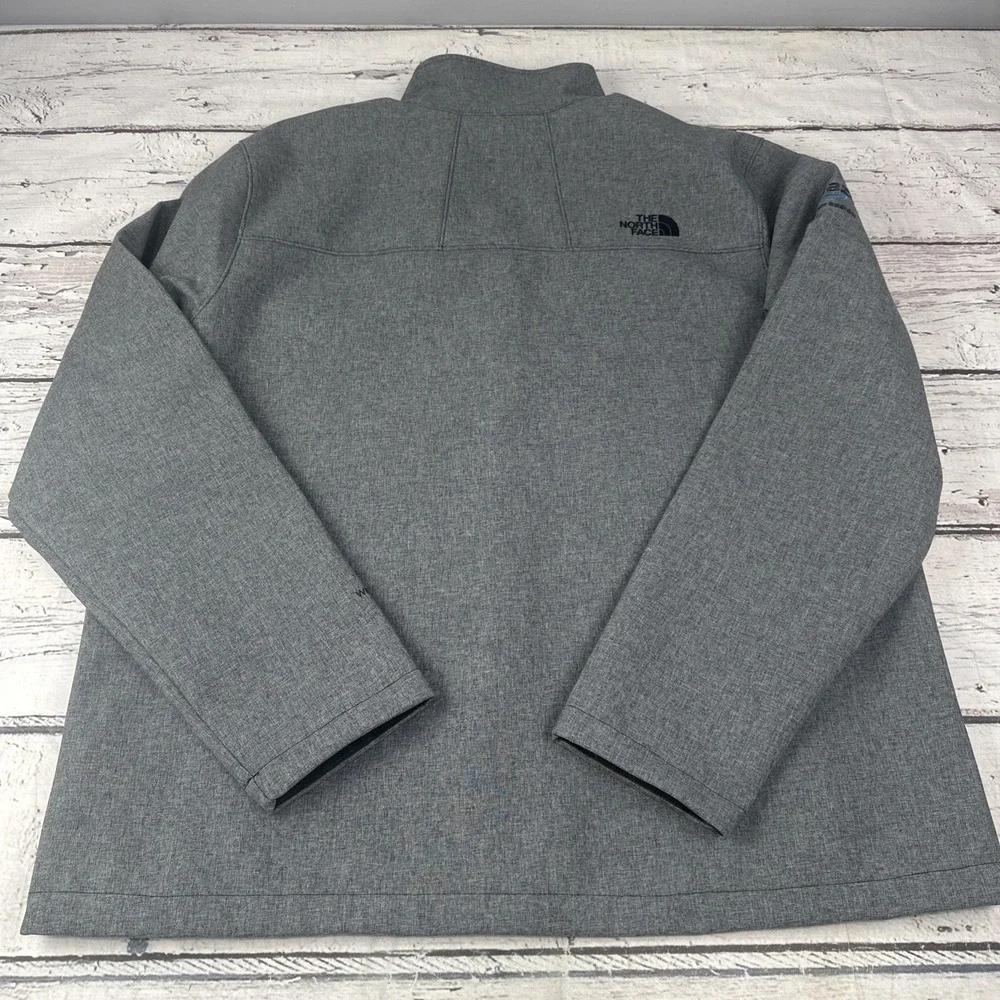Mens XL The North Face Gray Full Zip Up Jacket Amazon Logo On Arm